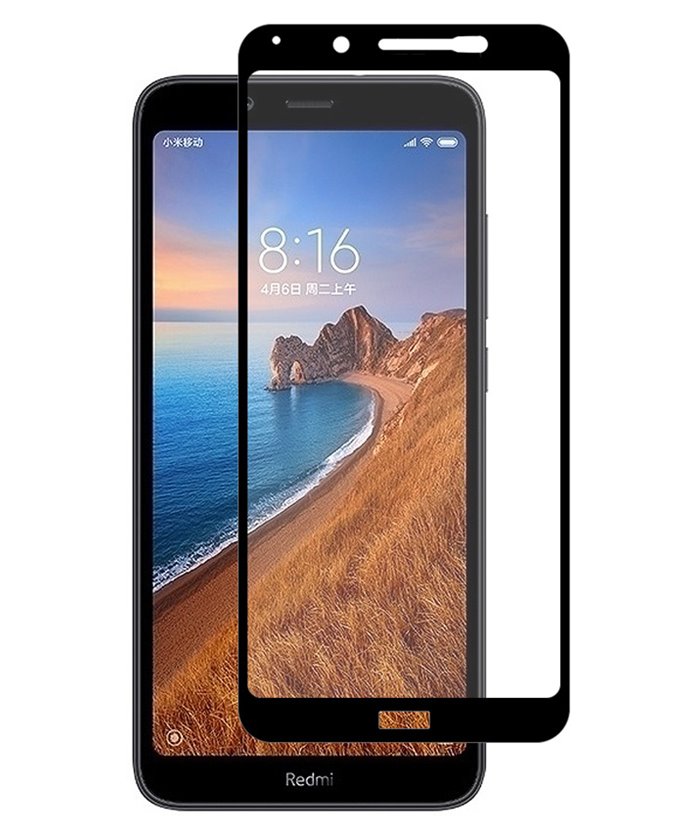 POWERTECH Tempered Glass 5D Full Glue, Xiaomi Redmi 7A (Qualcomm), μαύρο