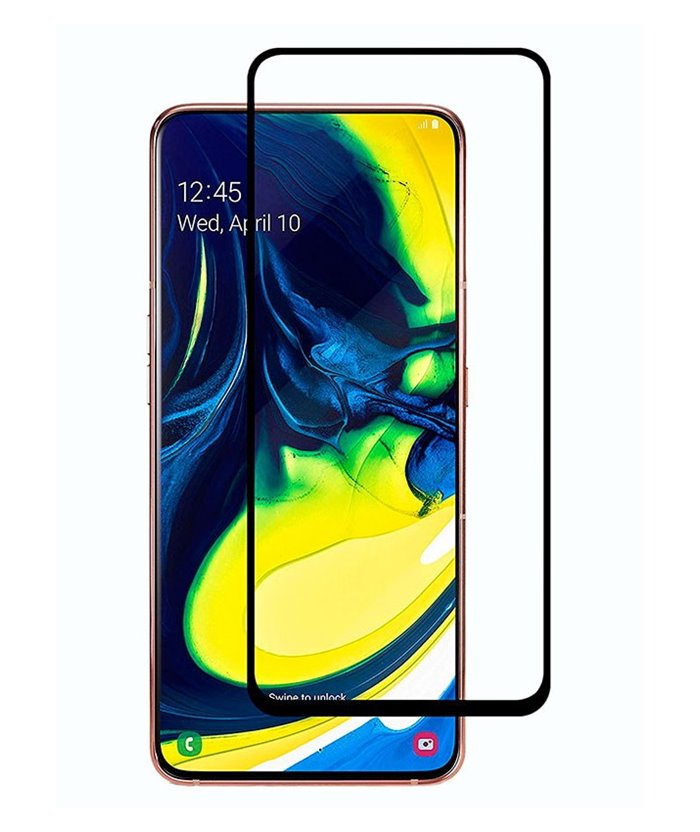 POWERTECH Tempered Glass 5D Full Glue, Samsung A71/A80/A90(S), μαύρο
