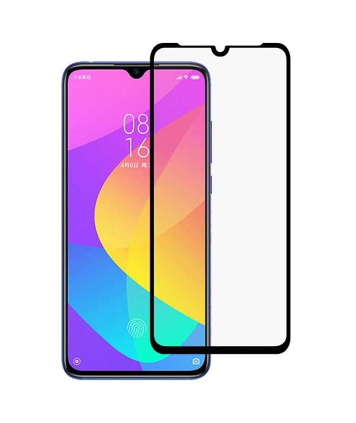 POWERTECH Tempered Glass 5D Full Glue, Xiaomi Mi CC9 Qualcomm, μαύρο