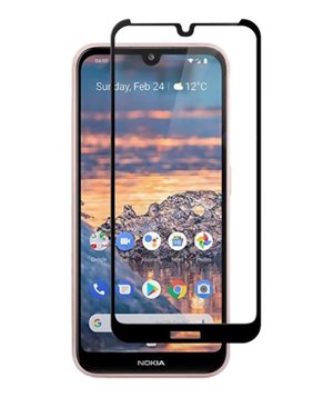 POWERTECH Tempered Glass 5D, Full Glue, Nokia 6.2/6.3/7.2, μαύρο