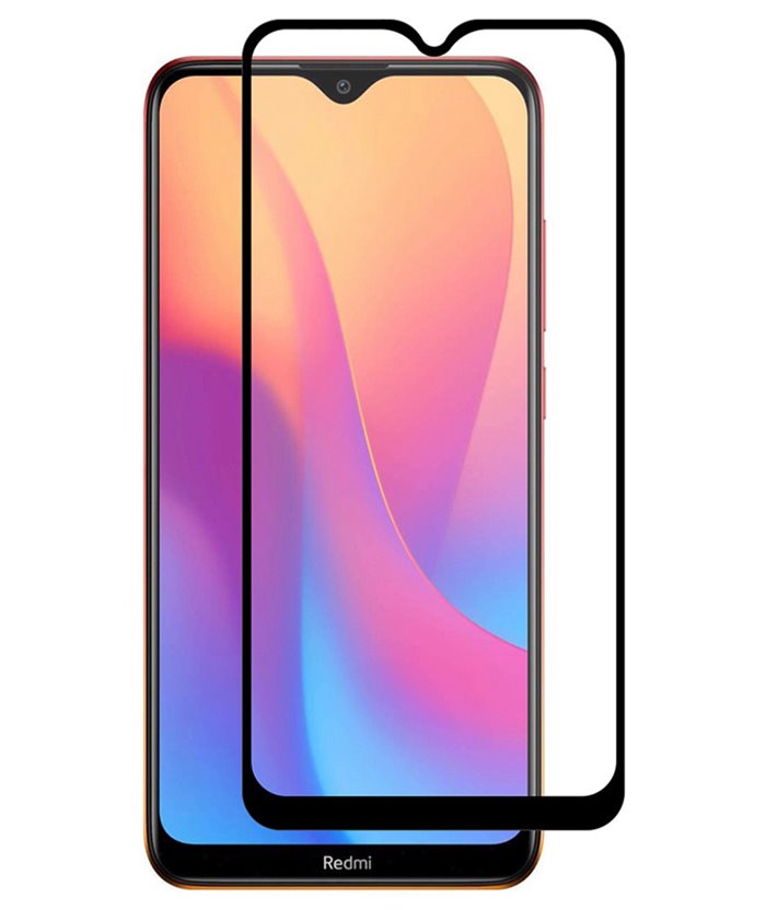 POWERTECH Tempered Glass 5D, Full Glue, Xiaomi Redmi 8A, μαύρο