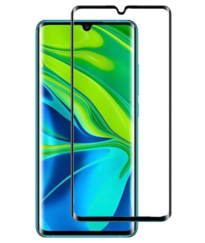 POWERTECH Tempered Glass 3D, Full Glue, Xiaomi Mi Note 10/10 Pro, μαύρο
