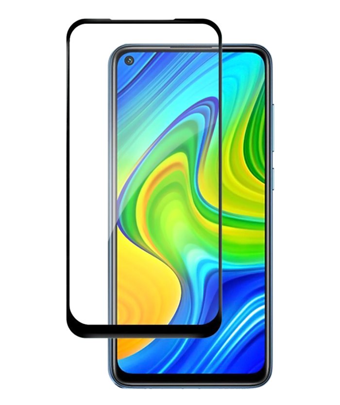POWERTECH Tempered Glass 5D, full glue, για Xiaomi Redmi Note 9, μαύρο