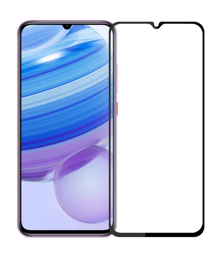 POWERTECH Tempered Glass 5D, full glue, Xiaomi Redmi 10X/Pro 5G, μαύρο