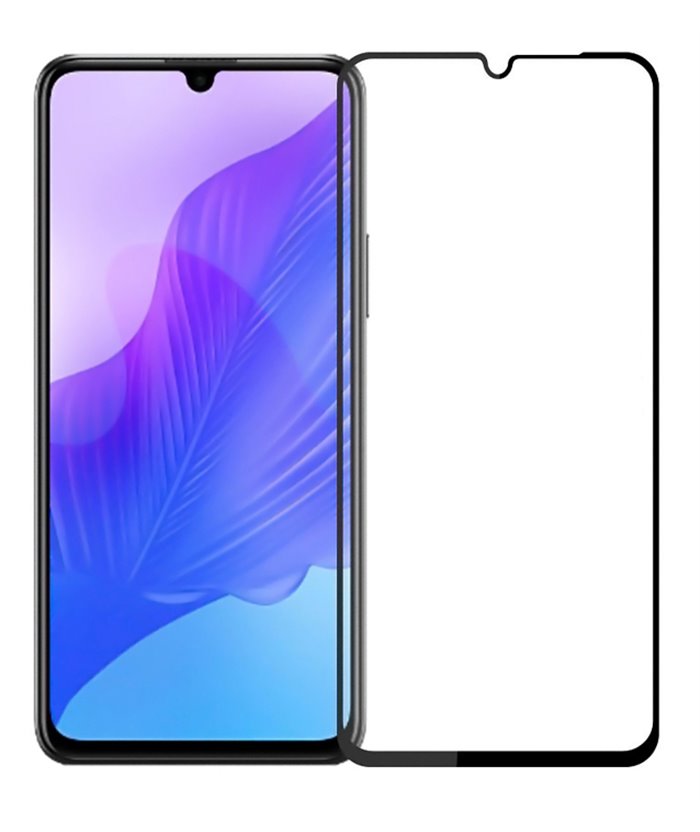 POWERTECH Tempered Glass 5D, full glue, Huawei Enjoy 20 5G, μαύρο