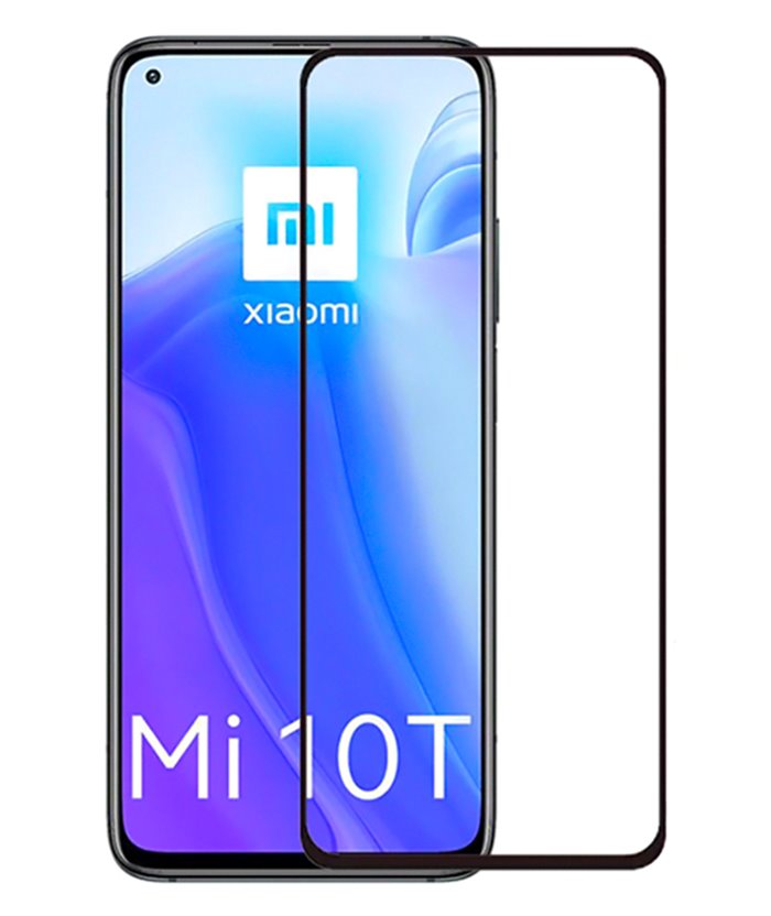 POWERTECH Tempered Glass 5D, full glue, Xiaomi Mi 10T/Lite/Pro 5G, μαύρο