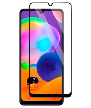 POWERTECH tempered glass 5D TGC-0473, Samsung A31, full glue, μαύρο