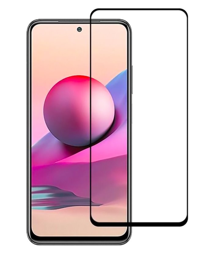 POWERTECH Tempered Glass 5D Full Glue TGC-0487, Xiaomi Note 10S, μαύρο