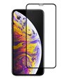 POWERTECH Tempered glass Gold series, full glue, iPhone Χ, μαύρο