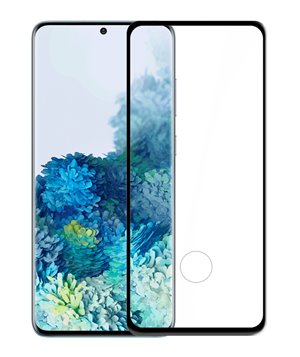 POWERTECH Tempered Glass 5D, Full Glue, Samsung Galaxy S20 Plus, μαύρο