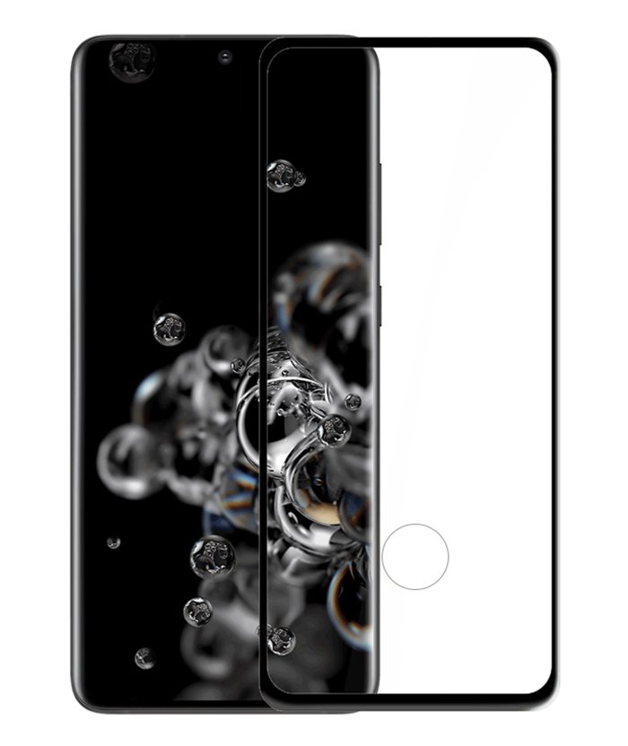 POWERTECH Tempered Glass 5D, Full Glue, Samsung Galaxy S20 Ultra, μαύρο