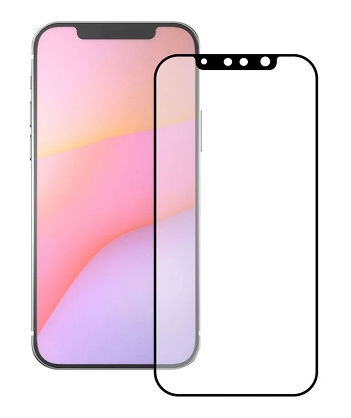 POWERTECH tempered glass 5D TGC-0518 iPhone 13 Pro Max, full glue, μαύρο
