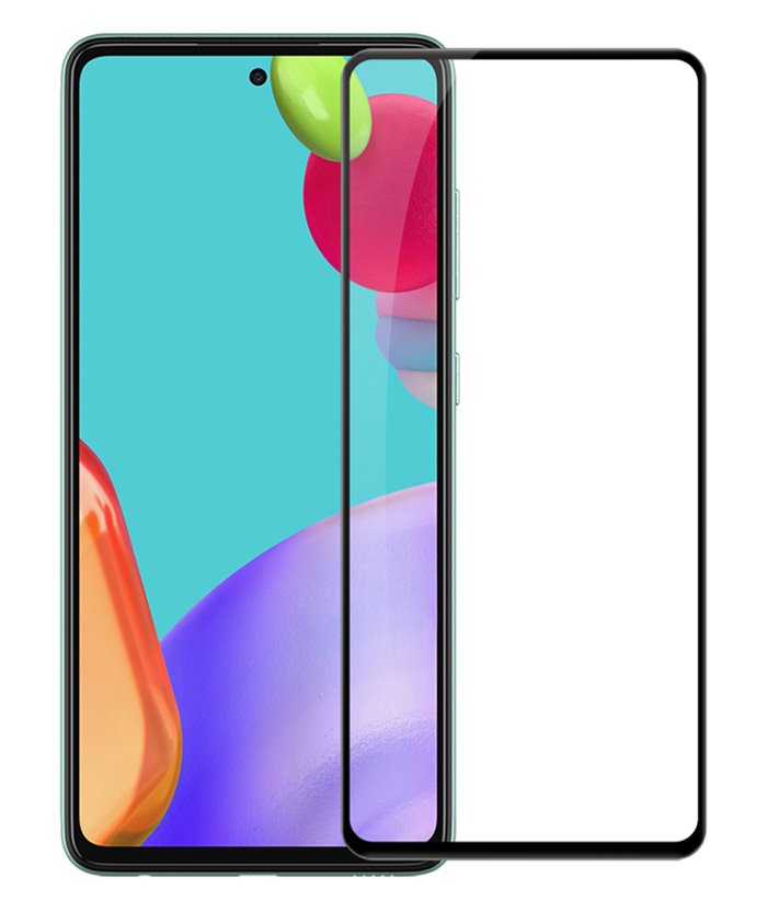 POWERTECH tempered glass 5D TGC-0525 για Samsung Galaxy A52 4G/5G, μαύρο