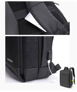 ARCTIC HUNTER τσάντα πλάτης B00348-GY με θήκη laptop 15.6, γκρι