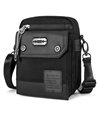 ARCTIC HUNTER τσάντα ώμου & ζώνης K00091-BK, αδιάβροχη, μαύρη