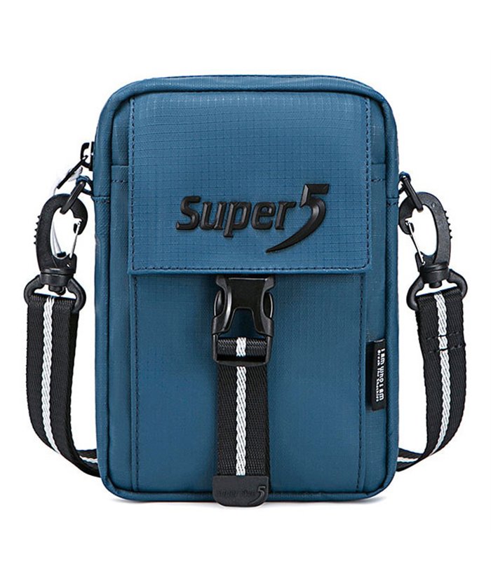 SUPER FIVE τσάντα ώμου K00104-BL, μπλε