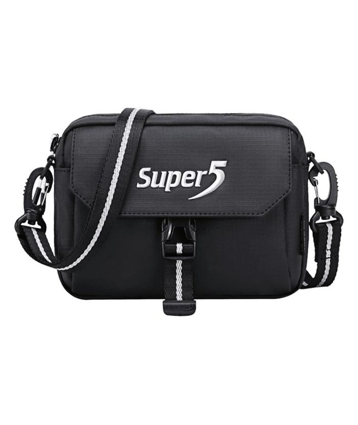 SUPER FIVE τσάντα ώμου K00106-BK, μαύρη