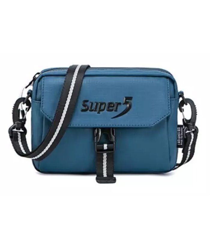 SUPER FIVE τσάντα ώμου K00106-BL, μπλε