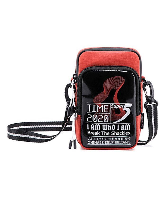 SUPER FIVE τσάντα ώμου K00110-OR, κόκκινη