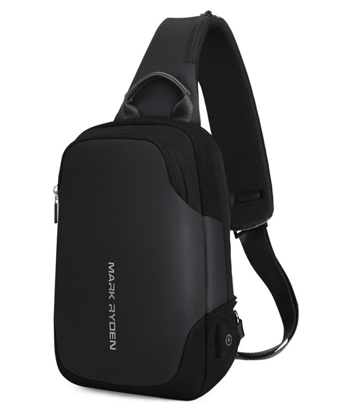 MARK RYDEN τσάντα crossbody MR7056, θήκη tablet 9.7", αδιάβροχη, μαύρη