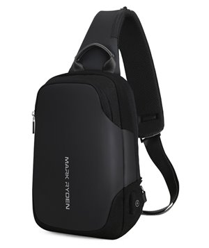 MARK RYDEN τσάντα crossbody MR7056, θήκη tablet 9.7", αδιάβροχη, μαύρη
