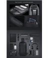 MARK RYDEN τσάντα crossbody MR7116, θήκη tablet 9.7", αδιάβροχη, μαύρη