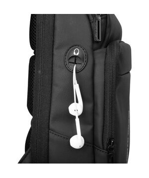 MARK RYDEN τσάντα crossbody MR7618, θήκη tablet 9.7", αδιάβροχη, μαύρη