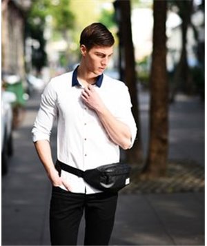 ARCTIC HUNTER τσάντα μέσης YB14001-BK, αδιάβροχη, μαύρη