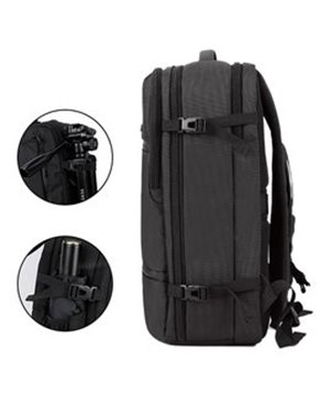 ARCTIC HUNTER τσάντα πλάτης B-00183-BK με θήκη laptop 17", μαύρη