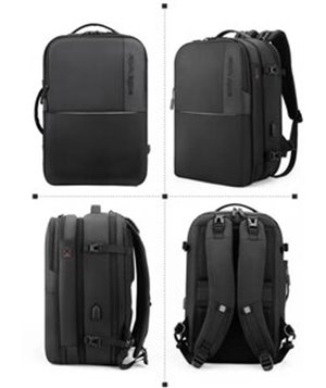 ARCTIC HUNTER τσάντα πλάτης B00382, με θήκη laptop 15.6", 33L, μαύρη