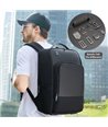 ARCTIC HUNTER τσάντα πλάτης B00403-BK με θήκη laptop 15.6", USB, μαύρο