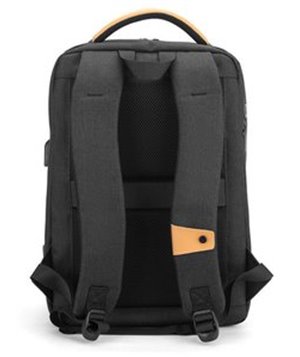 GOLDEN WOLF τσάντα πλάτης GB00378-BK με θήκη laptop 15.6", μαύρη