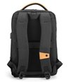 GOLDEN WOLF τσάντα πλάτης GB00378-BK με θήκη laptop 15.6", μαύρη