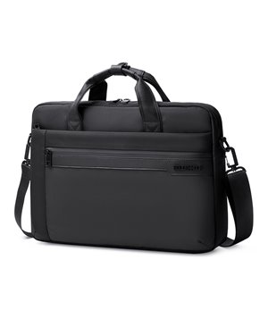 GOLDEN WOLF τσάντα ώμου GW00010, με θήκη laptop 15.6", 12L, μαύρη