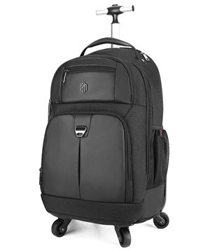 ARCTIC HUNTER τσάντα ταξιδίου LG1500165-BK τροχήλατη, θήκη laptop, μαύρη