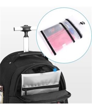 ARCTIC HUNTER τσάντα ταξιδίου LG1500165-BK τροχήλατη, θήκη laptop, μαύρη