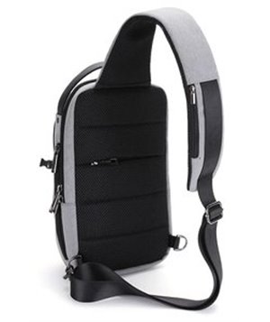 ARCTIC HUNTER Τσάντα Crossbody XB00105-BK, USB, αδιάβροχη, μαύρο