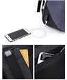 ARCTIC HUNTER τσάντα πλάτης B00193-BK με θήκη laptop 15.6", μαύρη