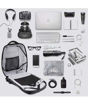 ARCTIC HUNTER τσάντα πλάτης B00193-BL με θήκη laptop 15.6, γκρι