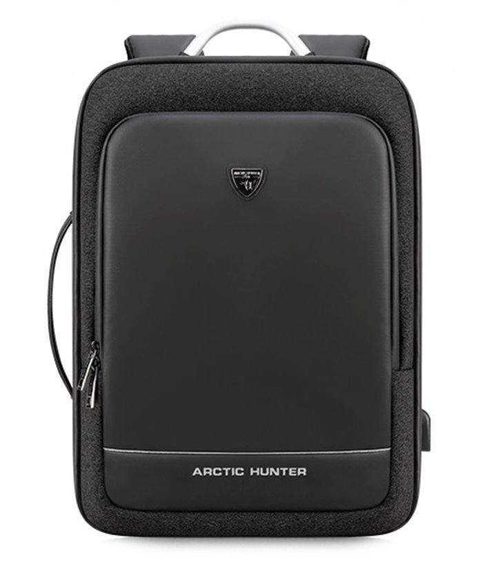 ARCTIC HUNTER τσάντα πλάτης B00227-BK με θήκη laptop 17", μαύρη