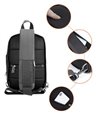 ARCTIC HUNTER τσάντα Crossbody XB00111-BK, αδιάβροχη, μαύρη