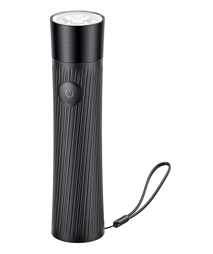 USAMS power bank με φακό US-CD166, 4000mAh, USB output, 2A, μαύρο