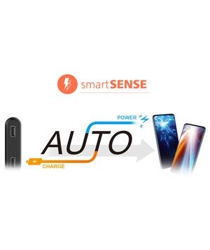 SILICON POWER power bank QP70, 10000mAh, USB & USB Type-C, 18W, γκρι