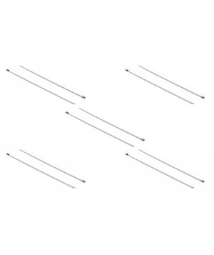 DELOCK μεταλλικός σφιγκτήρας καλωδίων 18773, 400x7.9mm, 10τμχ