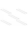 DELOCK μεταλλικός σφιγκτήρας καλωδίων 18773, 400x7.9mm, 10τμχ