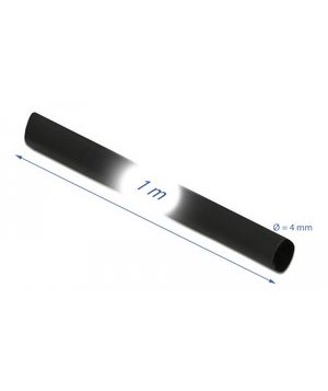DELOCK Θερμοσυστελλόμενο μονωτικό για καλώδια 19998, 1mx4mm, 4:1 μαύρο