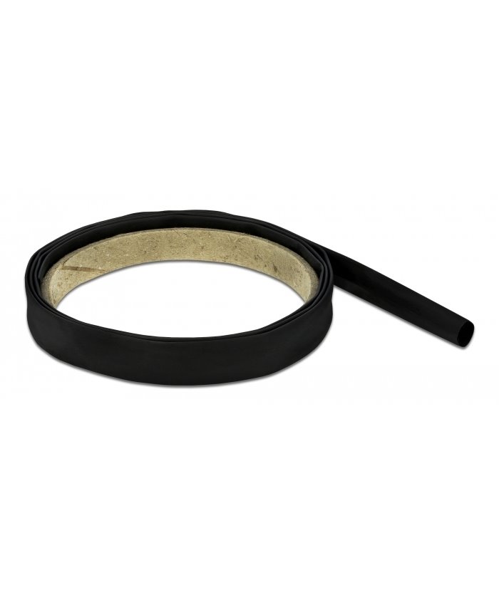 DELOCK Θερμοσυστελλόμενο μονωτικό για καλώδια 19999, 1mx6mm, 4:1 μαύρο