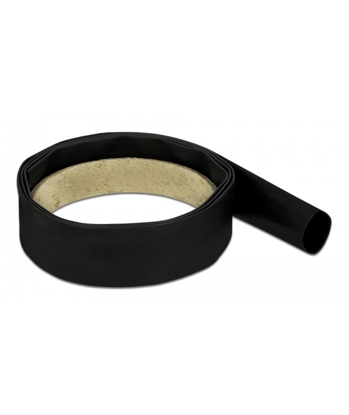 DELOCK Θερμοσυστελλόμενο μονωτικό για καλώδια 20661, 1mx16mm, 4:1 μαύρο