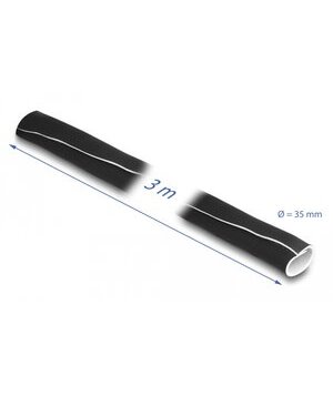 DELOCK ταινία νεοπρενίου τύπου Velcro 20865, 13.5cm, 3m, μαύρη/λευκή