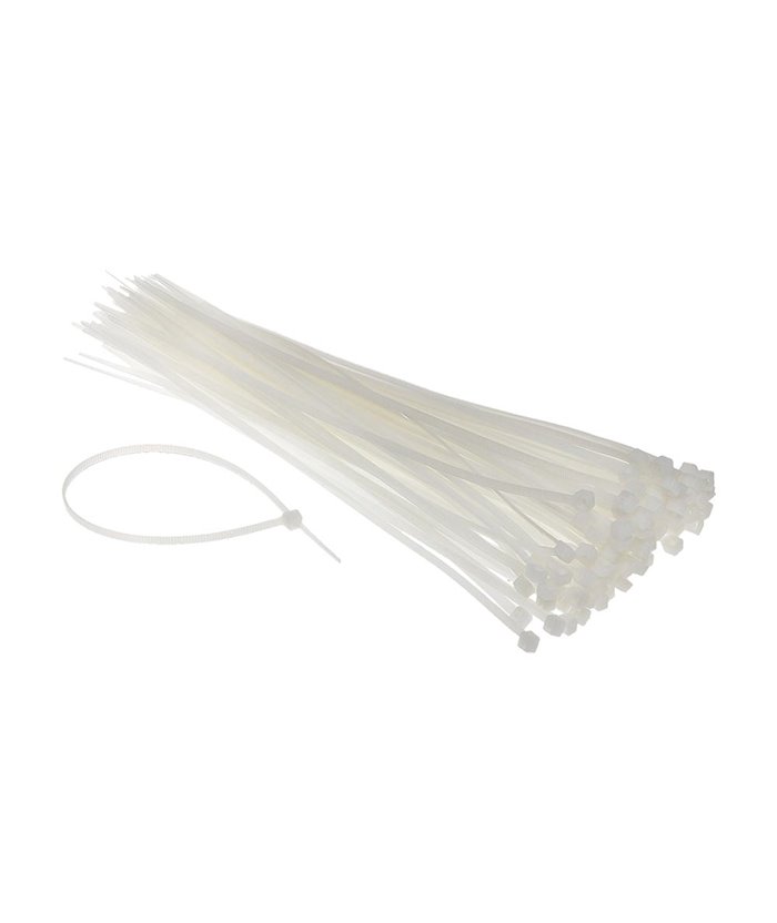 POWERTECH Δεματικά καλωδίων TIES-007, 200x3.6mm, διάφανα, 100τμχ